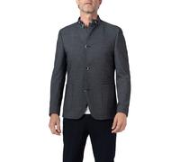 DIGEL Sakko Herren Slim Fit Stehkragen Jersey grau, 54