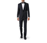 DIGEL Smoking Herren M odern Fit Schurwolle schwarz, 48