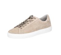 Ledersneaker mit Label-Detail Modell 'Summer' 46 men Oliv