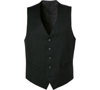 DIGEL Weste Herren Slim Fit V-Ausschnitt Schurwolle schwarz, 52