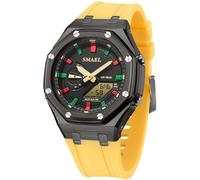 Digitale Armbanduhr Damen Outdoor 50M Wasserdicht Militär Uhr Frauen Sportlich Damen Uhren Digital mit Wecker Datum LED Leuchtende Stoppuhr Herren Dual Display Jugendliche Sportuhr Casual
