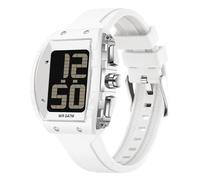 Digitale Uhren für ältere Männer, großes Gesicht, Senioren, sprechende Uhr, leicht zu lesen, großes Zifferblatt, wasserdicht, Sport, Outdoor, weiß