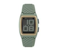 Digitaluhr ARMANI EXCHANGE, grün, goldfarben, Armbanduhren, Herren, Digitaluhr, Quarzuhr, Armbanduhr, Damenuhr, Herrenuhr, Silikonarmband, digital (43056709-0) grün, goldfarben