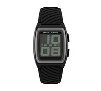 Digitaluhr ARMANI EXCHANGE, schwarz, Armbanduhren, Herren, Digitaluhr, Quarzuhr, Armbanduhr, Damenuhr, Herrenuhr, Silikonarmband, digital (56228563-0) schwarz