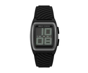 Digitaluhr ARMANI EXCHANGE, schwarz, Armbanduhren, Herren, Digitaluhr, Quarzuhr, Armbanduhr, Damenuhr, Herrenuhr, Silikonarmband, digital (56228563-0) schwarz