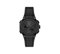 Digitaluhr LACOSTE "LC33", schwarz, grau, Armbanduhren, Damen, Digitaluhr, Quarzuhr, Armbanduhr, Damenuhr, Herrenuhr, Silikonarmband, digital (99543705-0) schwarz, grau