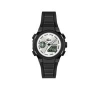 Digitaluhr LACOSTE "LC33", schwarz, silberfarben, Armbanduhren, Damen, Digitaluhr, Quarzuhr, Armbanduhr, Damenuhr, Herrenuhr, Silikonarmband, digital (74161564-0) schwarz, silberfarben