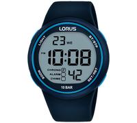 Digitaluhr LORUS, blau, Armbanduhren, Herren, Digitaluhr, Quarzuhr, Armbanduhr, Herrenuhr, Silikonarmband, digital (66834615-0) blau
