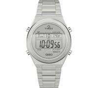 Timex Uhren - Quarz-Digitaluhr Q Timex Q80 Continental - Gr. unisize - in Silber - für Damen