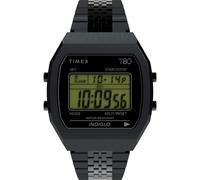 Digitaluhr TIMEX "TIMEX LAB TIMEX 80", schwarz, Armbanduhren, Herren, Digitaluhr, Quarzuhr, Armbanduhr, Herrenuhr,Edelstahlarmband (53582531-0) schwarz