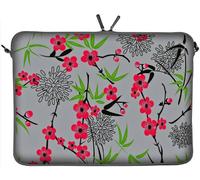 Digittrade LS104-11 Sakura Designer Schutzhülle für Laptops und Netbooks mit einer Bildschirmdiagonale von 29,5 cm (11,6 Zoll) grau-rosa