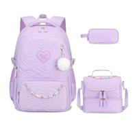 DIGOBAY Gesteppter Rucksack, Violett