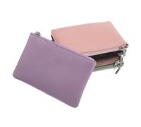 DIKACA 5 Stück 5-teiliges Mini Zipper Portemonnaie für Damen Herren Schlanker Geldbeutel aus Robustem Material Sicherer Kleingeld Kartenhalter Kompakt für Alltag Reisen Schlüssel