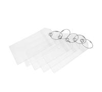 DIKACA 5 Stück Transparente Gepäckanhänger aus wasserdichtem PVC mit Stahlring wiederverwendbare Kartenhülle für Kreuzfahrten Koffer Reisetaschen und Sportausrüstung