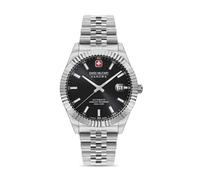 DILIGENTER Black Stainless Steel 41mm Herrenuhr Armbanduhr Chronograph Zeitmesser - Swiss Made