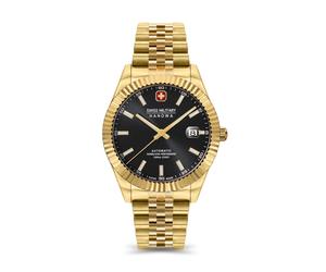 DILIGENTER Gold 41mm Edelstahl Uhr Automatik Chronograph Herrenuhr - Swiss Made