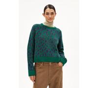 DILIRIAA LEOPAA STRICKPULLOVER | recyceltem Woll-Mix - grün (XL)