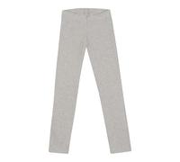 Dilling Kinder Baumwollleggings aus Bio Baumwolle mit Stretch Slim Fit Base Layer atmungsaktiv - Hellgrau meliert 146/152