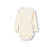 Dilling Pointelle-Langarmbody aus Merinowolle Babys