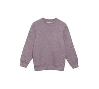 Dilling Sweatshirt aus Merino-Wollfleece für Kinder - Melierter Flieder 98/104