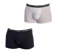 Dim 2tlg. Set Boxershorts Cotton Stretch schwarz/weiß 2XL