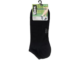 DIM Bambou Sneaker Socke 6er Pack | 43-46 (III) | Schwarz (DI-0209)