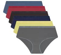 DIM Boxer Damen 6er Pack | Les Pockets Ecodim Bequeme und weiche Baumwolle | Unsichtbarer Bund | Extra flache Verarbeitung | Mehrfarbig