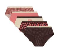 DIM Boxer Lot Les Pockets Baumwolle Farben & Muster Frau x5 Mehrfarbig S