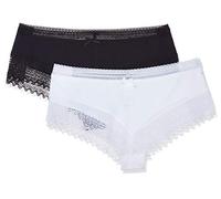 Dim Boxer Women Sexy Fashion Lace x2 Schwarz/Weiß M