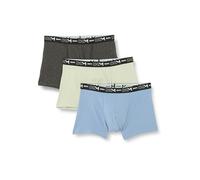 Dim Boxershorts Coton Stretch Aus Baumwolle Optimaler Halt Atmungsaktiv Multipack Herren x3, Grün/Blau, L