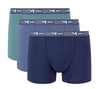 Dim Boxershorts Coton Stretch Aus Baumwolle Optimaler Halt Atmungsaktiv Multipack Herren x3, Palmgrün/Sturmblau/Jeansblau, L