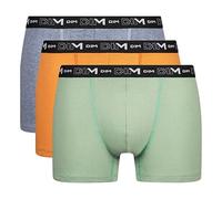 Dim Boxershorts Coton Stretch Aus Baumwolle Optimaler Halt Atmungsaktiv Multipack Herren x3, Salbeigrün/Ocker/Mausgrau, XXL