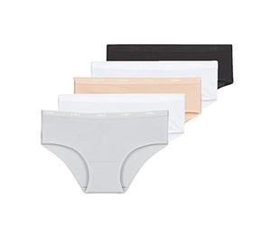 DIM Boxershorts Damen 5er Pack | Les Pockets Ecodim Weiches Gefühl | Stretch-Baumwolle | Extra flache Verarbeitung | Täglicher Komfort | Mehrfarbig
