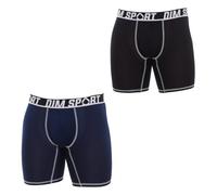 Dim Boxershorts Lange Boxer Dim Sport Herren x2, Multicolor, L