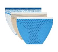 Pack-3 Stretch Baumwolle Slips D4C17 für Frauen M