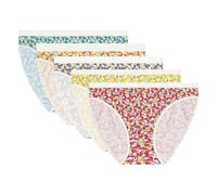 DIM Culotte Femme Les Pockets Coton x5 | Lot de Slips Multicolores | Confort Coton & Élasthanne | Ceinture Douce | Style Quotidien