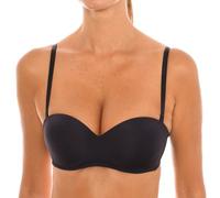 Dim Damen-BH Bandeau Ohne Bügel Invisifree x1 Schwarz 70B