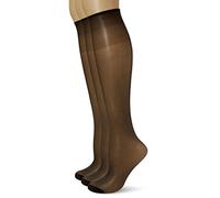 Dim Damen Halbstrumpf Sublim Brillant Voile Unsichtbarer Rand 15D x2 Schwarz Einheitsgröße