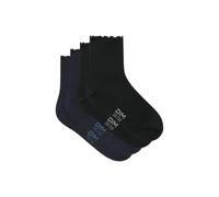 Dim - Socken & Strumpfhosen Modal Fancy Socquettes Courtes X2 - schwarz - Größe 39 - 42