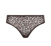 Dim Damen Slip Generous Klassische Limitierte Edition Leo Choco x1 Braun Roh XXS