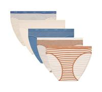 DIM Damen Slip Les Pockets Baumwolle x5 | Mehrfarbiger Slip-Satz | Komfort Baumwolle & Elastan | Weicher Bund | Täglicher Stil Lot Riviera S