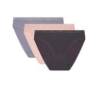 Dim Slip Les Pockets Ecodim Baumwolle weich Damen x3, Multicolor, L