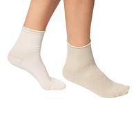 DIM Damen Sneaker Socken aus Baumwolle All Over Lurex 2er Pack 37|38|39|40|41 2 Stk.