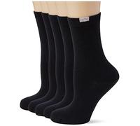 Dim Damen Mi-chaussette Ecodim X5 Socken, Schwarz (Noir), One Size (Herstellergröße: TU) (5er Pack)
