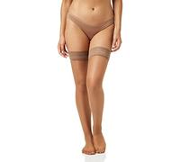 Dim Halterlose Strümpfe Glänzende Up Beauty Sublim Damen x1, Beige, S