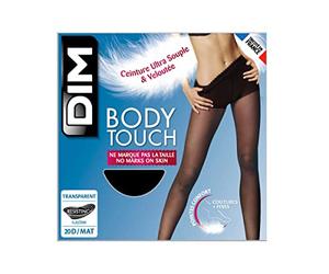 DIM Damen Strumpfhose Body Touch Voile Transparent x1 | Ultraweicher Bund | Absoluter Komfort | Zweite-Haut-Effekt | Unsichtbar unter der Kleidung Schwarz L