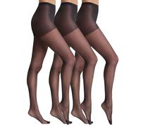 DIM Damen Strumpfhose Body Touch Voile Transparent x3 | Ultraweicher Bund | Absoluter Komfort | Zweite-Haut-Effekt | Unsichtbar unter der Kleidung Schwarz M