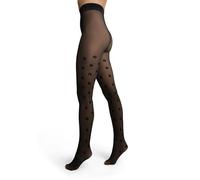 DIM Damen - Thermostrumpfhose Warm & Transparent x1 | Illusorischer Hauteffekt | Fleece-Innenseite | Recycelbar mit Terracycle Schwarze Erbse S-M