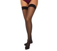 Dim Halterlose Strümpfe Dim Up Easy Body Touch Rutschfest Damen x1 Black 34/36