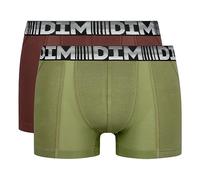 Dim Herren Boxershorts 3D Flex Air Atmungsaktivität x2 Schokoladenbraun/Kaki L